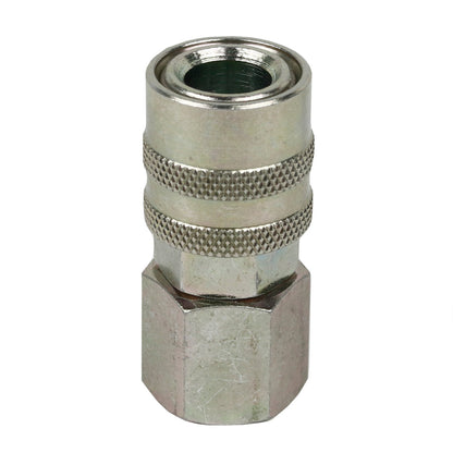  Industrial M Type 3/8" Female NPT Socket 1/4" Basic Flow Size Coupler Steel(1 4 Body M Type 3 8 Female Socket Steel)