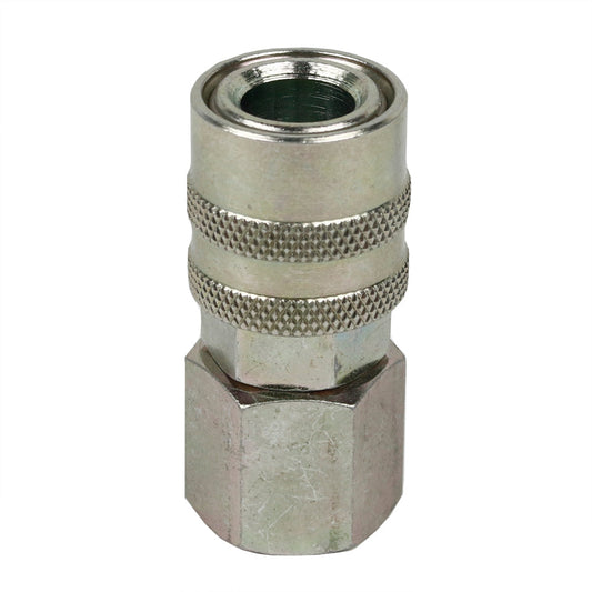  Industrial M Type 3/8" Female NPT Socket 1/4" Basic Flow Size Coupler Steel(1 4 Body M Type 3 8 Female Socket Steel)