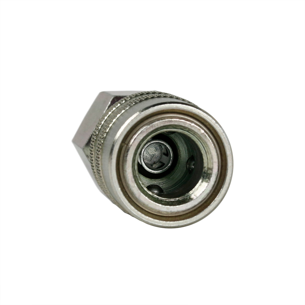  Industrial M Type 3/8" Female NPT Socket 1/4" Basic Flow Size Coupler Steel(1 4 Body M Type 3 8 Female Socket Steel)