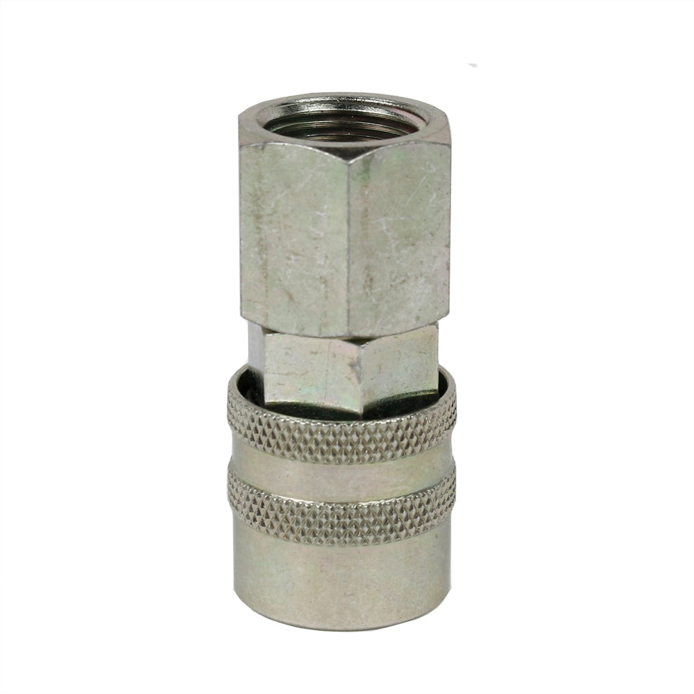  Industrial M Type 3/8" Female NPT Socket 1/4" Basic Flow Size Coupler Steel(1 4 Body M Type 3 8 Female Socket Steel)