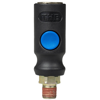  Industrial Style Safety Release Coupler 1/4" NPT 1/4" Body TBH M2P-20SM(Industrial Style Safety Release Coupler 1 4 Npt 1 4 Body Tbh M2p 20sm)