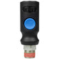  Industrial Style Safety Release Coupler 3/8" MNPT 1/4" Body Push Button Release(Industrial Style Safety Release Coupler 3 8 Mnpt 1 4 Body Push Button Release)