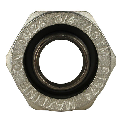  RapidAir MaxLine 3/4" Female NPT Straight Tubing Adapter M8007(Rapidair Maxline 3 4 Female Npt Straight Tubing Adapter M8007)