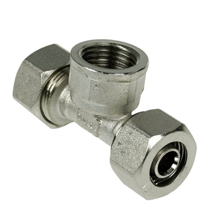 RapidAir Maxline 1/2" Piping Tee With 1/2" Female NPT Pipe Thread Inlet M8019(Rapidair Maxline 1 2 Piping Tee With 1 2 Female Npt Pipe Thread Inlet M8019)