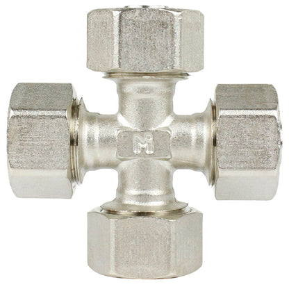  Maxline Multi Directional Cross Fitting 1/2" Tubing Compressed Air Piping M8041(Maxline Multi Directional Cross Fitting 1 2 Tubing Compressed Air Piping M8041)