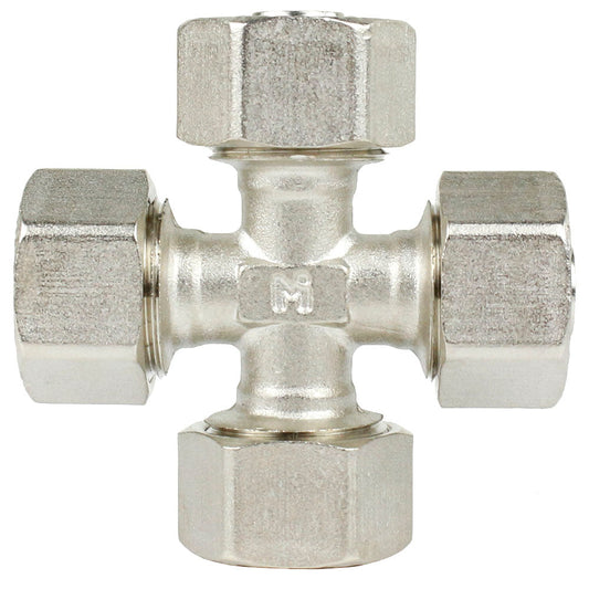  Maxline Multi Directional Cross Fitting 1/2" Tubing Compressed Air Piping M8041(Maxline Multi Directional Cross Fitting 1 2 Tubing Compressed Air Piping M8041)