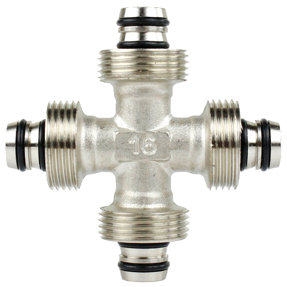  Maxline Multi Directional Cross Fitting 1/2" Tubing Compressed Air Piping M8041(Maxline Multi Directional Cross Fitting 1 2 Tubing Compressed Air Piping M8041)