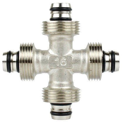  Maxline Multi Directional Cross Fitting 1/2" Tubing Compressed Air Piping M8041(Maxline Multi Directional Cross Fitting 1 2 Tubing Compressed Air Piping M8041)