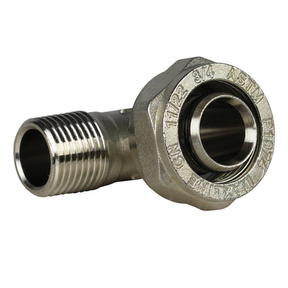 Maxline 90 Degree Elbow Fitting 3/4 Tubing X 1/2" Male NPT Compressed Air Piping M8086(Maxline 90 Degree Elbow Fitting 3 4 Tubing X 1 2 Male Npt Compressed Air Piping M8086)