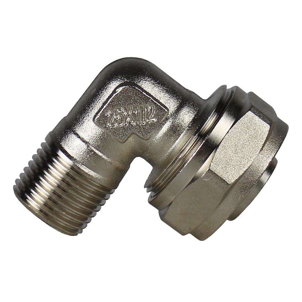  Maxline 90 Degree Elbow Fitting 3/4 Tubing X 1/2" Male NPT Compressed Air Piping M8086(Maxline 90 Degree Elbow Fitting 3 4 Tubing X 1 2 Male Npt Compressed Air Piping M8086)