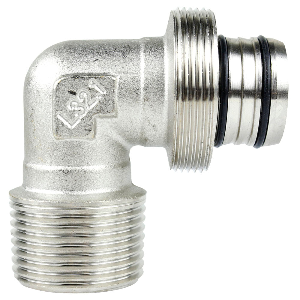  Maxline 90° Elbow Fitting 1" Tubing X 1" Male NPT Compressed Air Piping M8090(Maxline 90 Elbow Fitting 1 Tubing X 1 Male Npt Compressed Air Piping M8090)
