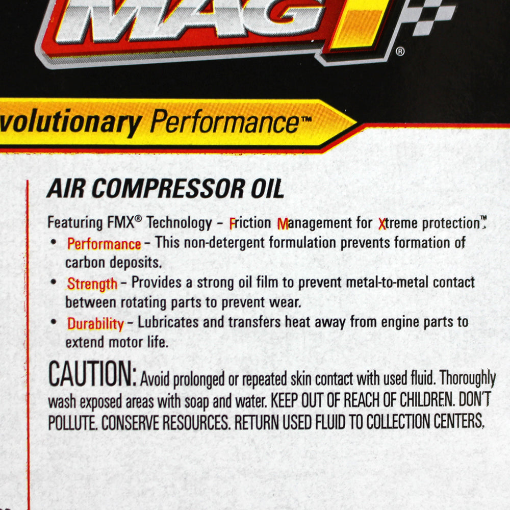  MAG1 Air Compressor Oil ISO-100 SAE-30W Non-Detergent 1 Gallon Jug(Mag1 Air Compressor Oil Iso 100 Sae 30w Non Detergent 1 Gallon Jug)