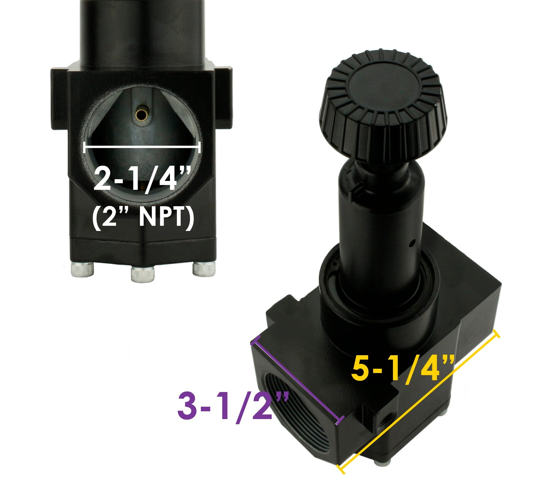 2" Industrial Grade Air Compressor Pressure Regulator With 200 PSI Liquid Filled Gauge(2 Industrial Grade Air Compressor Pressure Regulator With 200 Psi Liquid Filled Gauge)