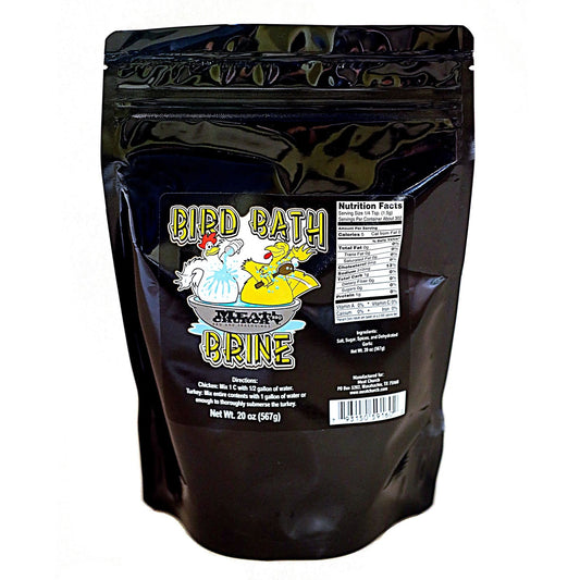  Meat Church Bird Bath Poultry Brine Chicken Turkey 20 Oz 1.25 Lb Resealable Bag(Meat Church Bird Bath Brine 20 Oz)