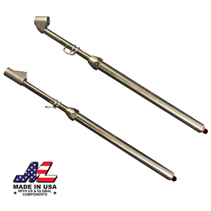  Milton S-986C Dual Head Straight Foot Field Re-Calibratable Tire Pressure Gauge(Milton Dual Head Straight Foot Field Re Calibratable Truck Service Gage)