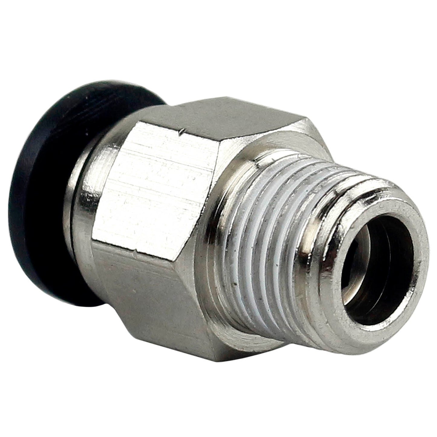  One 1/8" Male NPT X 1/4 OD Tube Female Push In To Lock Connect Fitting Straight(One 1 8 Male Npt X 1 4 Od Tube Female Push In To Lock Connect Fitting Straight)