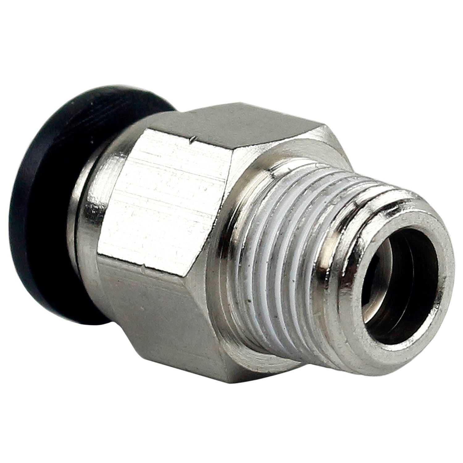  One 1/8" Male NPT X 1/4 OD Tube Female Push In To Lock Connect Fitting Straight(One 1 8 Male Npt X 1 4 Od Tube Female Push In To Lock Connect Fitting Straight)