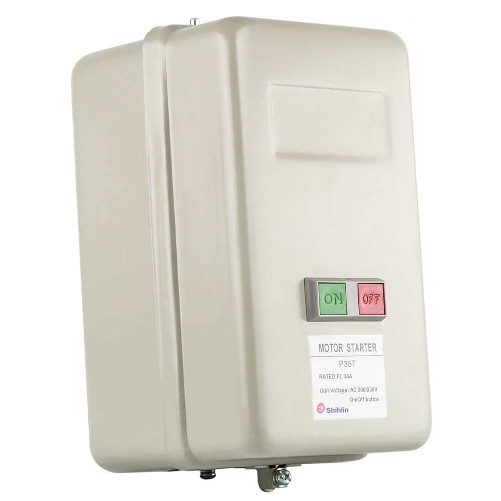  5 Horsepower Single Phase Electric Magnetic Motor Starter Switch W/ On / Off Control MSP30TPB 5-1-230PB(5 Horsepower Single Phase Electric Magnetic Motor Starter Switch W On Off Control Msp30tpb)