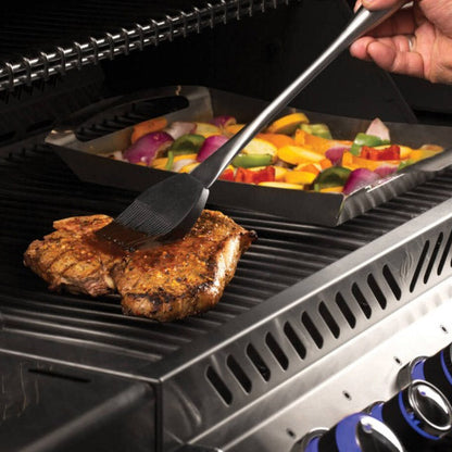  Napoleon 3 Piece Grill Tool Set Stainless Steel Curved Handles With Hanging Loop(Pro Stainless Steel 3 Piece Tool Set)