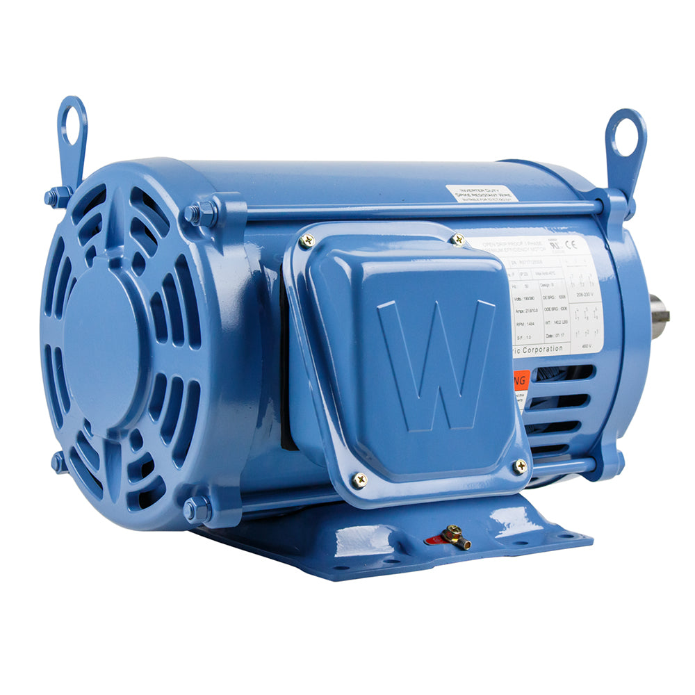  7.5 HP 3 Phase Electric Motor 1763 RPM 213T Frame 230/460V ODP(7 5 Hp 3 Phase Electric Motor 1800 Rpm 213t Frame Odp Open Drip Proof 230 460v)