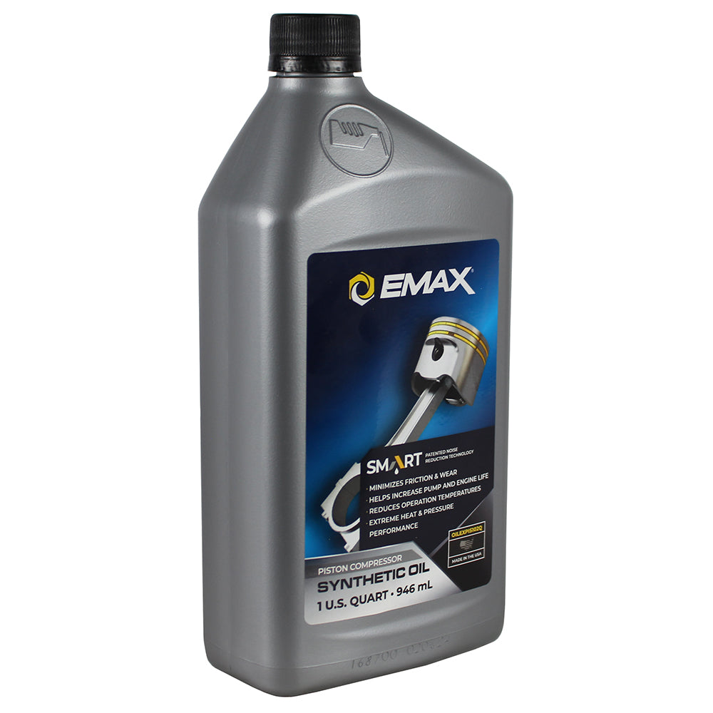  EMAX Smart Oil Piston Compressor Synthetic Oil 1 Qt OILEXPIS102C(Emax Smart Oil Piston Compressor Synthetic)