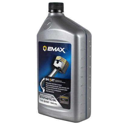  EMAX Smart Oil Piston Compressor Synthetic Oil 1 Qt OILEXPIS102C(Emax Smart Oil Piston Compressor Synthetic)