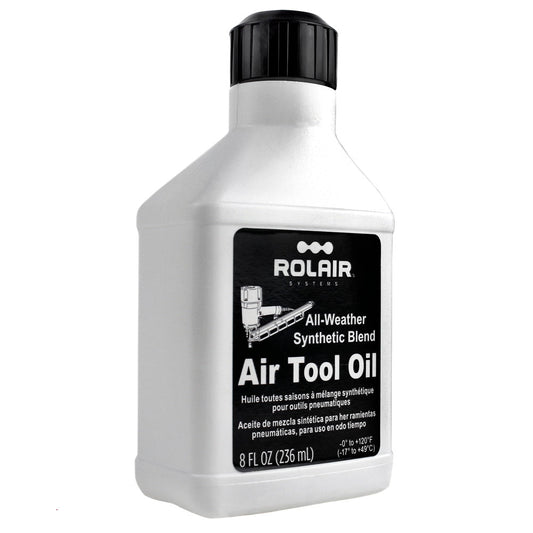  Rolair Pneumatic Air Tool Oil Lubricant 8oz. W/ Easy Pour Spout(Rolair Pneumatic Air Tool Oil Lubricant 8oz W Easy Pour Spout)