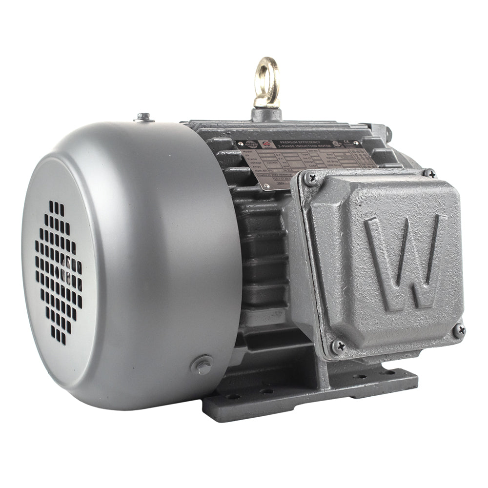  1.5 HP 3 Phase Electric Motor 1755 RPM 145T Frame 230/460V TEFC(1 5 Hp 3 Phase Electric Motor 1800 Rpm 145t Frame Tefc 230 460v Premium Efficiency)