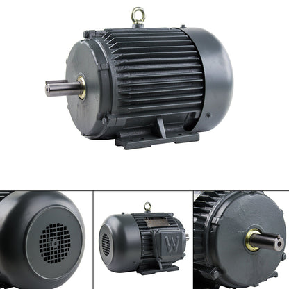  5 HP 3 Phase Electric Motor 1755 RPM 184T Frame 230/460V TEFC PEWWE5-18-184T(5 Hp 3 Phase Electric Motor 1800 Rpm 184t Frame Tefc 230 460 Volt Severe Duty)