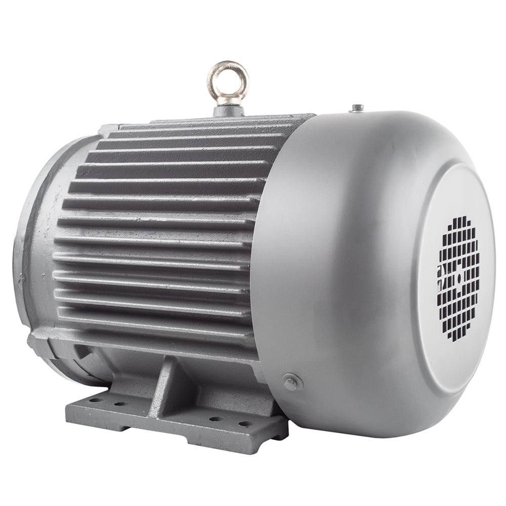  5 HP 3 Phase Electric Motor 1755 RPM 184TC Frame 230/460V TEFC C-Face(5 Hp 3 Phase Electric Motor C Face 1800 Rpm 184tc Tefc 230 460 Volt Severe Duty)
