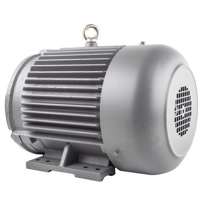  5 HP 3 Phase Electric Motor 1755 RPM 184TC Frame 230/460V TEFC C-Face(5 Hp 3 Phase Electric Motor C Face 1800 Rpm 184tc Tefc 230 460 Volt Severe Duty)