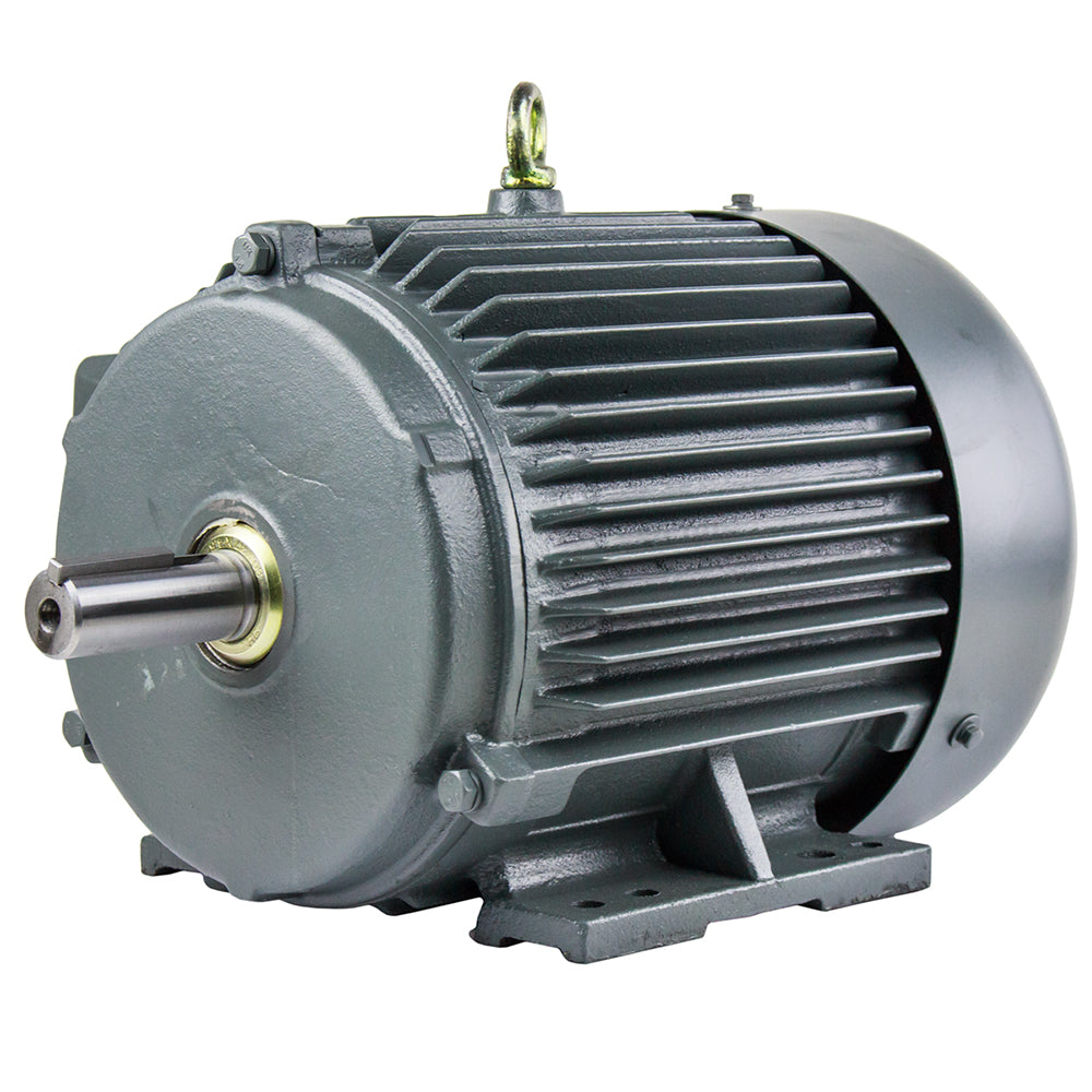  5 HP 3 Phase Electric Motor 3505 RPM 184T Frame 230/460V TEFC(5 Hp 3 Phase Electric Motor 3600 Rpm 184t Frame Tefc 230 460 Volt Severe Duty)