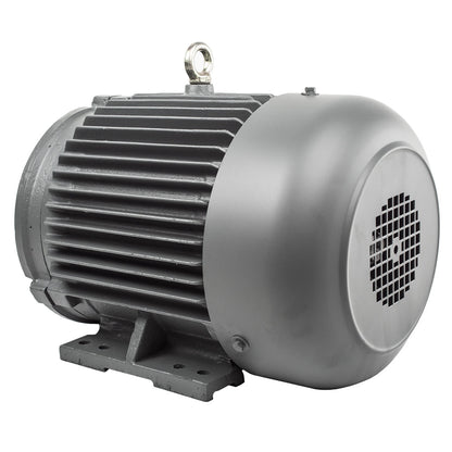  5 HP 3 Phase Electric Motor 3490 RPM 184TC Frame 230/460V TEFC C-Face(5 Hp 3 Phase Electric Motor C Face 3600 Rpm 184tc Tefc 230 460 Volt Severe Duty)