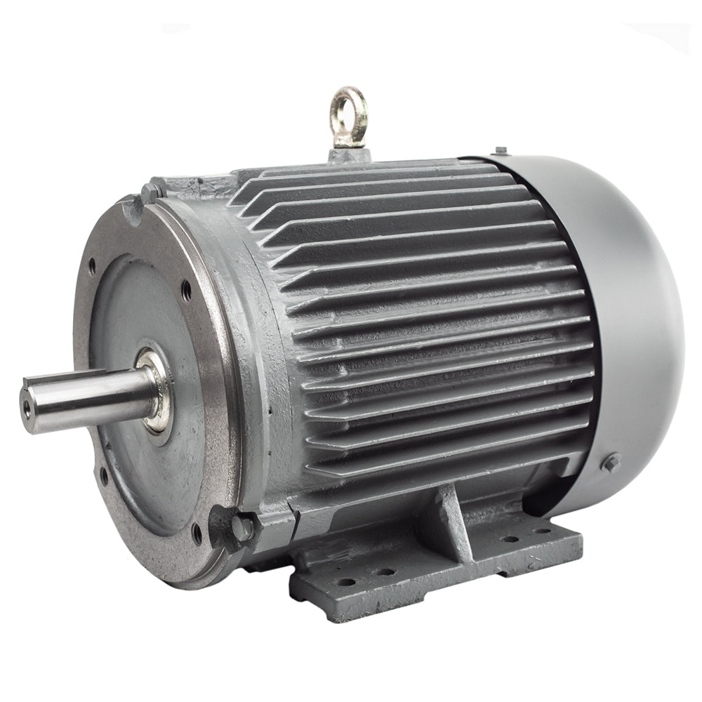  5 HP 3 Phase Electric Motor 3490 RPM 184TC Frame 230/460V TEFC C-Face(5 Hp 3 Phase Electric Motor C Face 3600 Rpm 184tc Tefc 230 460 Volt Severe Duty)