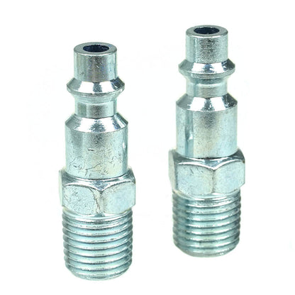  1/4" Industrial I/M Style Steel Plug With 1/4" Male NPT Thread Pair Rolair PIM-14-2C(Rolair Male 1 4 Industrial Plug)