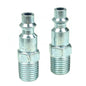  1/4" Industrial I/M Style Steel Plug With 1/4" Male NPT Thread Pair Rolair PIM-14-2C(Rolair Male 1 4 Industrial Plug)