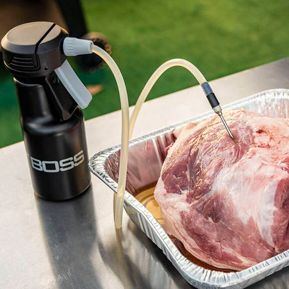  Pit Boss BBQ Spritz Bottle Multipurpose Tool With Steel Injector & Hose Included(Pb Pump Spritzer Bottle W Injector)