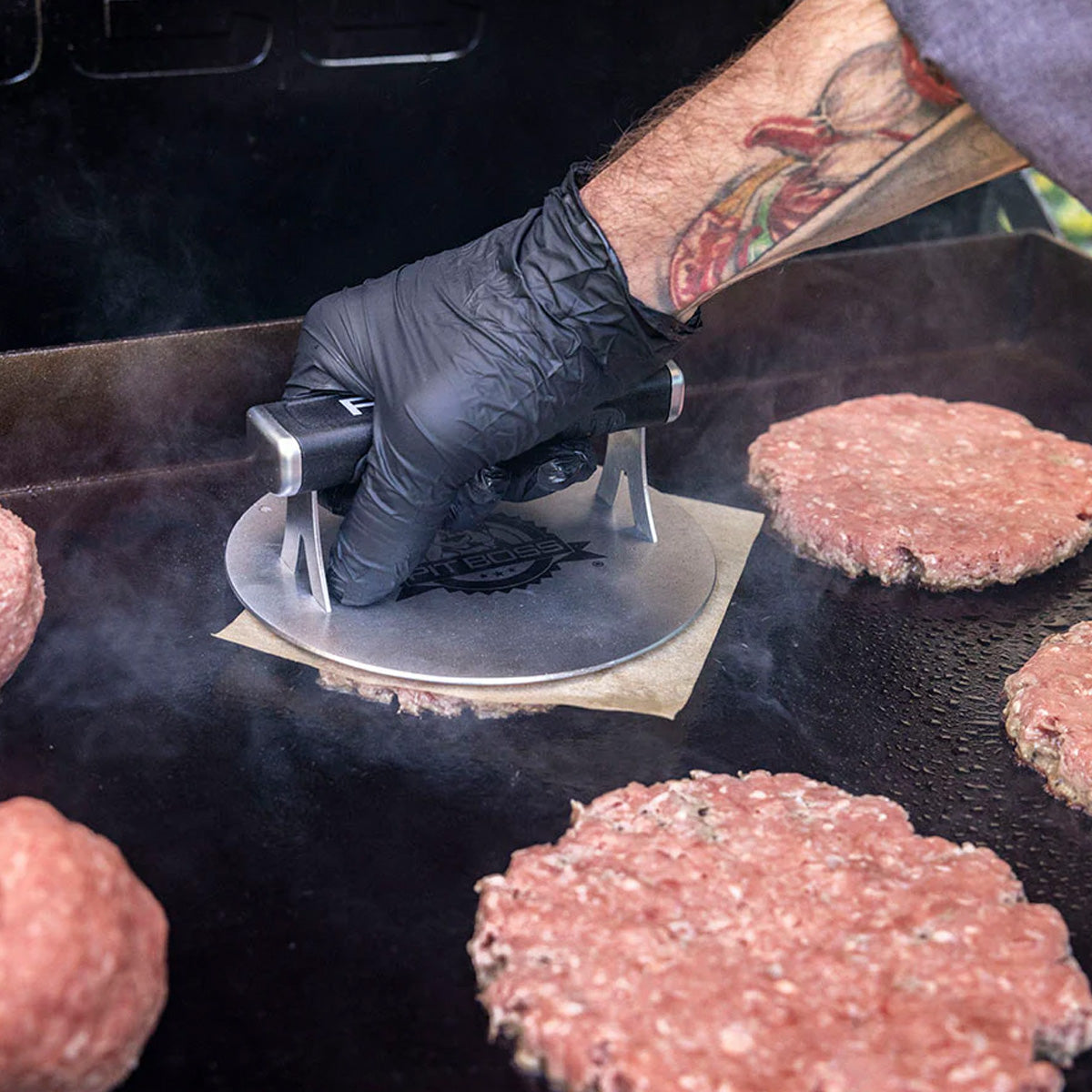  Pit Boss Smash Burger Grilling Accessory Tool Kit Stainless Steel Spatula(Pb Smash Burger Kit)