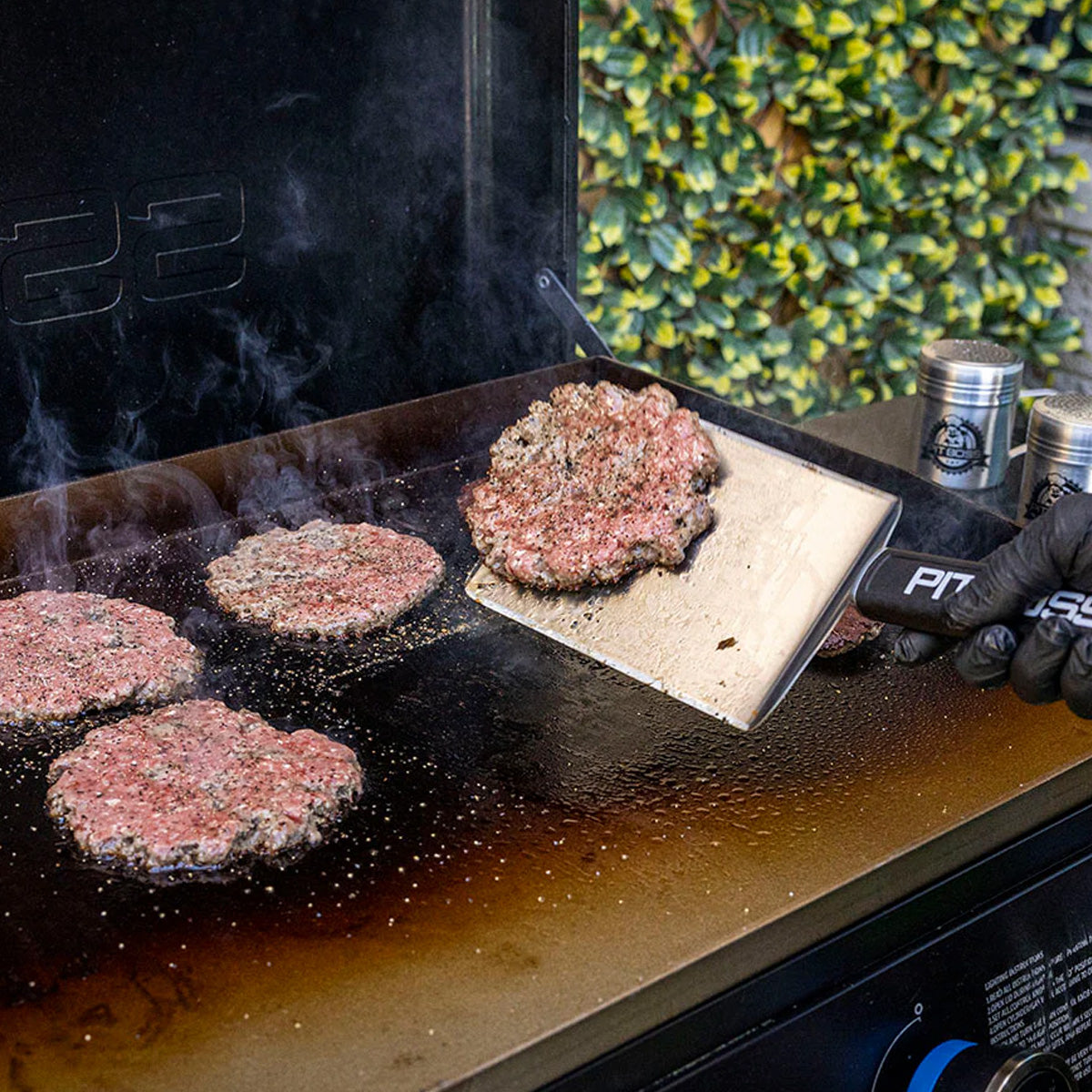  Pit Boss Smash Burger Grilling Accessory Tool Kit Stainless Steel Spatula(Pb Smash Burger Kit)