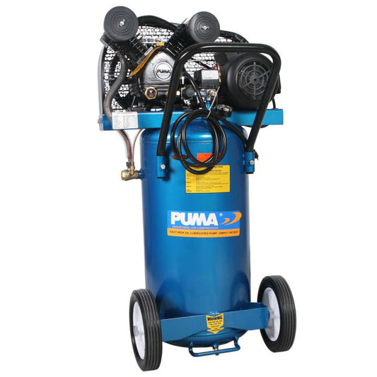  20 Gallon Easily Portable Vertical Puma Compressor Single Stage 5 CFM PK-5020VP(Pk 5020vp 20 Gallon Vertical Puma Compressor Portable Single Stage 5 Cfm)