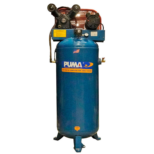  Puma 60-Gallon 2-Cylinder Air Compressor With 14 SCFM And 135 PSI Max PK6060V(Puma 60 Gallon 2 Cyl Air Compressor Pk6060v)