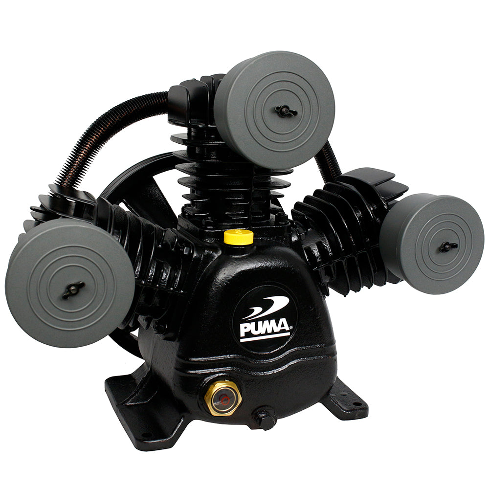  Puma 3 Cylinder 1 Single Stage Cast Iron Air Compressor Pump 22 SCFM No Unloader(Puma 3 Cylinder 1 Single Stage Cast Iron Air Compressor Pump 22 Scfm No Unloader)