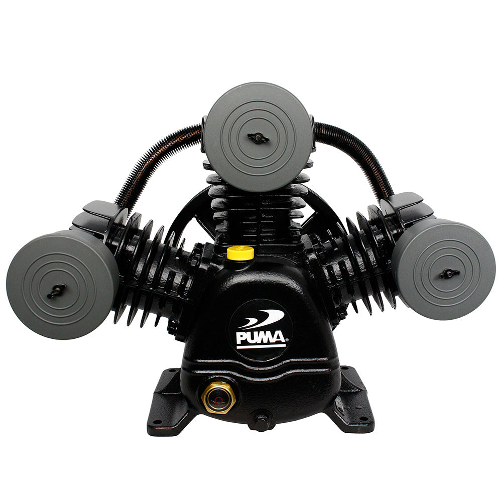  Puma 3 Cylinder 1 Single Stage Cast Iron Air Compressor Pump 22 SCFM No Unloader(Puma 3 Cylinder 1 Single Stage Cast Iron Air Compressor Pump 22 Scfm No Unloader)