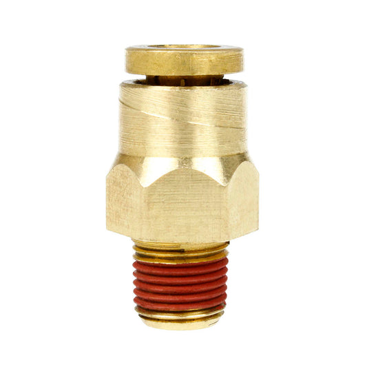  1/4" X 1/8" Male NPTF Brass Push Lock Connector Quick Connect And Disconnect(Brass 1 4 X 1 8 Male Push Lock Connector Pp68c)