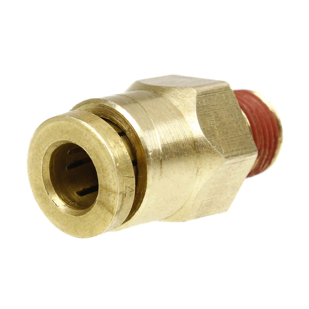  1/4" X 1/8" Male NPTF Brass Push Lock Connector Quick Connect And Disconnect(Brass 1 4 X 1 8 Male Push Lock Connector Pp68c)