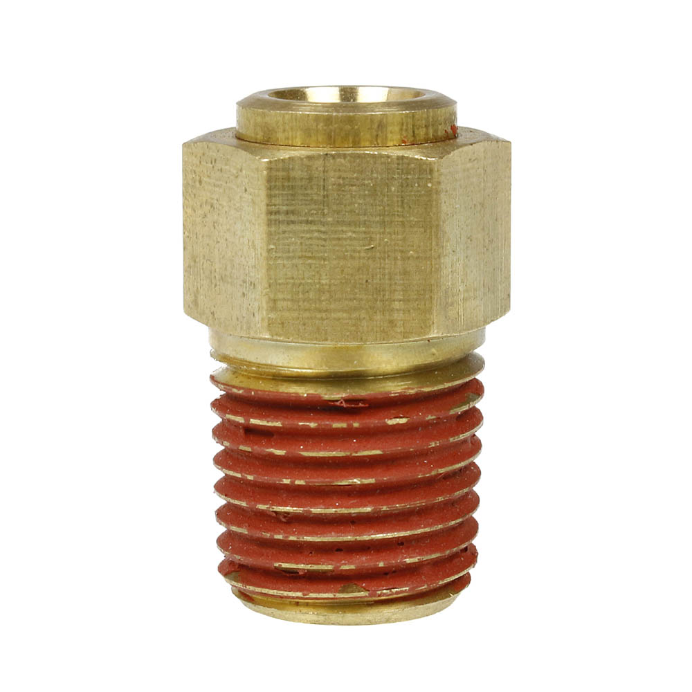  1/4" X 1/4" Male NPTF Push Lock Connector Quick Connect And Disconnect PP68CC(Brass 1 4 X 1 4 Male Connector Push Lock Adapter Pp68cc)