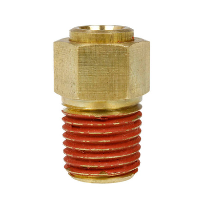  1/4" X 1/4" Male NPTF Push Lock Connector Quick Connect And Disconnect PP68CC(Brass 1 4 X 1 4 Male Connector Push Lock Adapter Pp68cc)