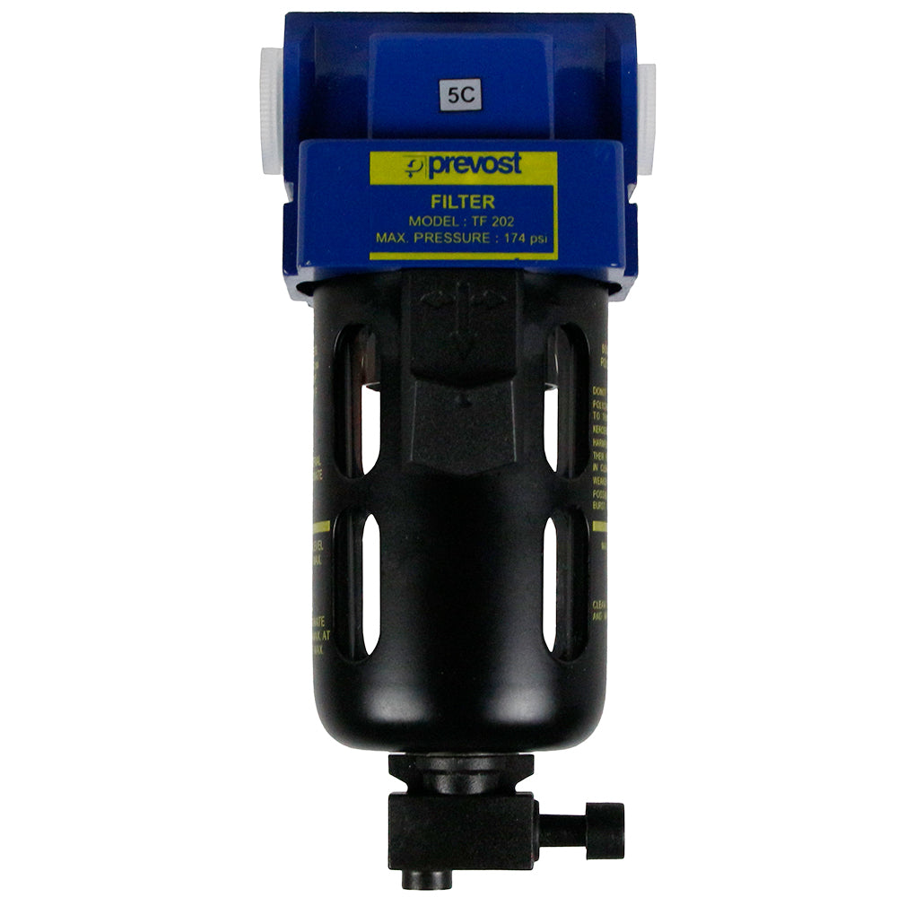  Prevost Compressed Air Inline Water Filter 3/8" FNPT KTF 202(Retail 3 8 Filter Inline Prevost Ktf 202)