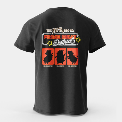  Big BBQ Company Prime Meat District Black T Shirt(Big Bbq Company Prime Meat District Black T Shirt)