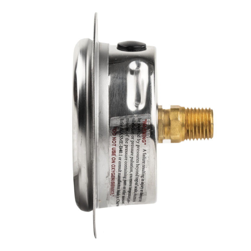  2.5" Liquid Filled Pressure Gauge 0-1,000 PSI 1/4" NPT CBM Panel Flush Mount 204L-254M(2 5 Liquid Filled Pressure Gauge 0 1 000 Psi 1 4 Npt Cbm Panel Flush Mount 204l 254m)